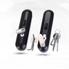 MS864 Black Sliding Door Lock with Key Plane Lock