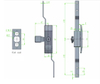 MS820-1A 3 Point Lock Rod Control Lock and Keys 