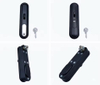 MS864 Black Sliding Door Lock with Key Plane Lock