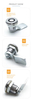 MS734 Panel Zinc Alloy Cabinet Cam Lock
