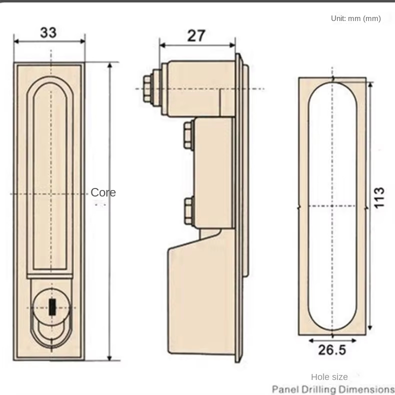 MS861 Electric Distribution Box Plane Bounce Lock