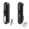 MS864 Black Sliding Door Lock with Key Plane Lock